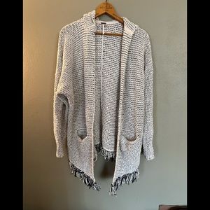 Free People fringe knit cardigan